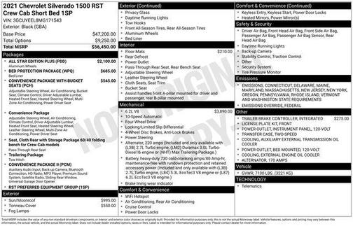 2021 Chevrolet Silverado 1500 RST