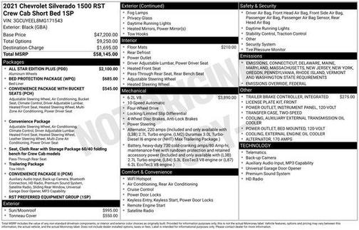 2021 Chevrolet Silverado 1500 RST