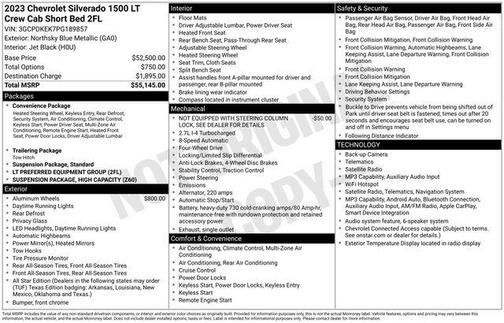 Northsky Blue Metallic 2023 Chevrolet Silverado 1500 LT