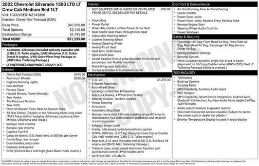 Cherry Red Tintcoat 2022 Chevrolet Silverado 1500 Limited LT