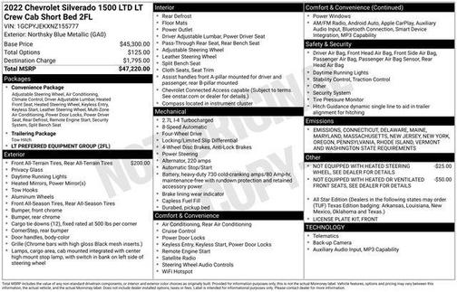 2022 Chevrolet Silverado 1500 LT