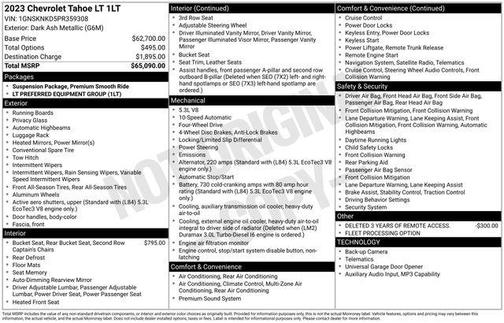 2023 Chevrolet Tahoe LT