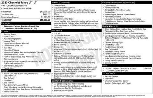 2023 Chevrolet Tahoe LT