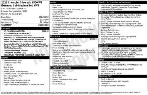 2025 Chevrolet Silverado 1500 WT