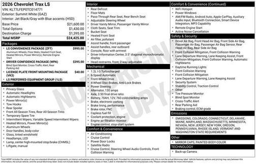 2026 Chevrolet Trax LS
