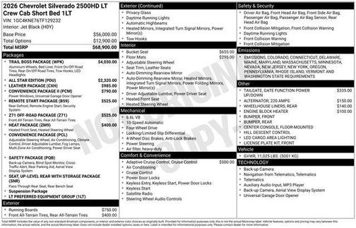 2026 Chevrolet Silverado 2500 LT