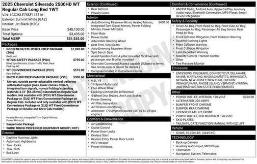 2025 Chevrolet Silverado 2500 WT