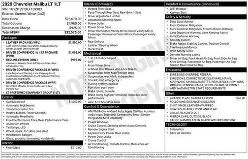 2020 Chevrolet Malibu FWD LT
