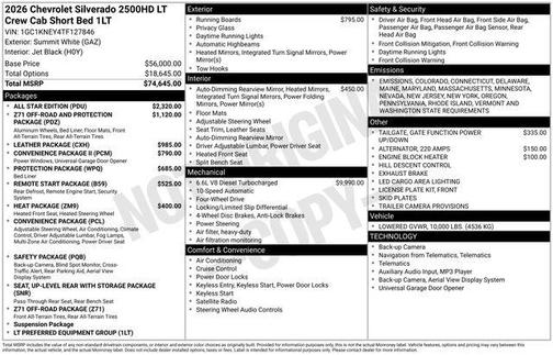 2026 Chevrolet Silverado 2500 LT