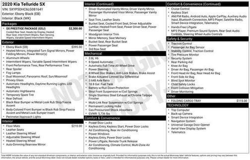 2020 Kia Telluride SX
