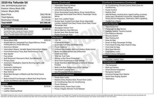 2020 Kia Telluride SX