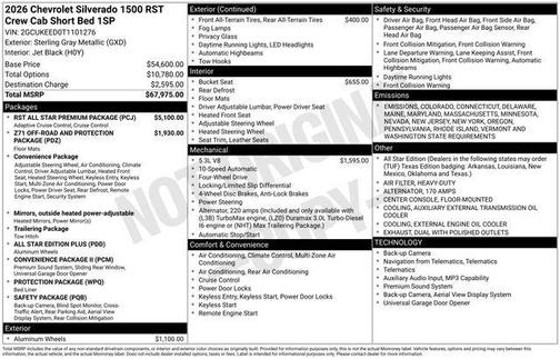 2026 Chevrolet Silverado 1500 RST
