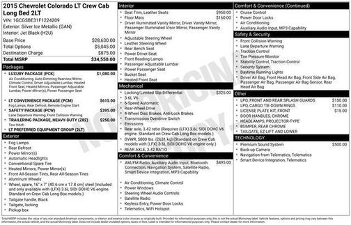 2015 Chevrolet Colorado LT