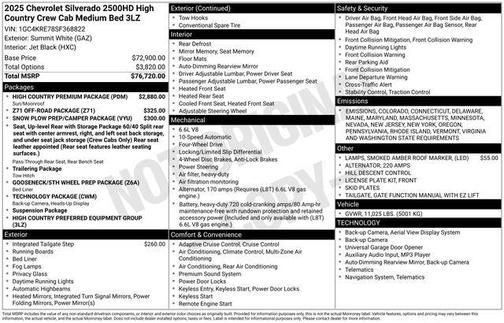 2025 Chevrolet Silverado 2500 High Country