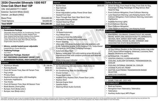 2026 Chevrolet Silverado 1500 RST