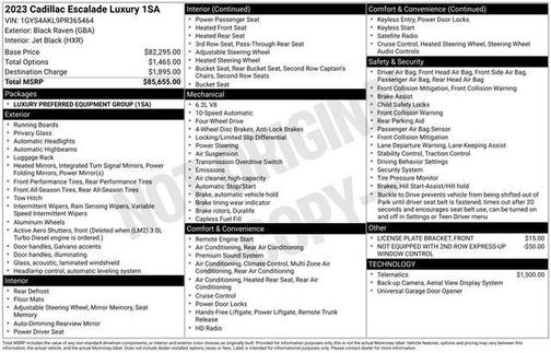 Black Raven 2023 Cadillac Escalade Luxury