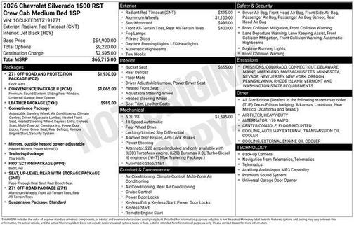 2026 Chevrolet Silverado 1500 RST