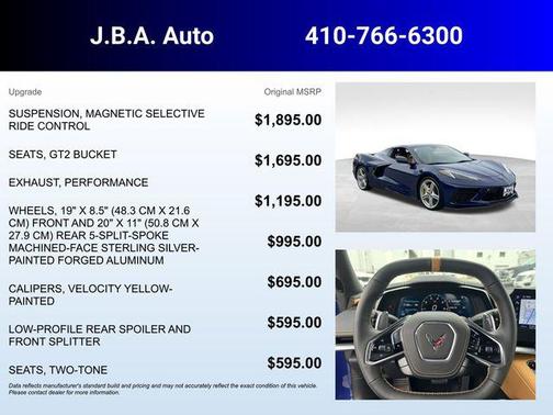 2025 Chevrolet Corvette Stingray w/2LT