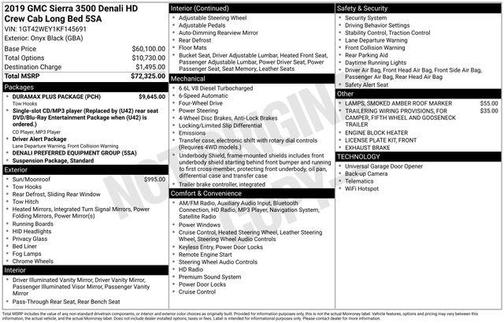 2019 GMC Sierra 3500 Denali