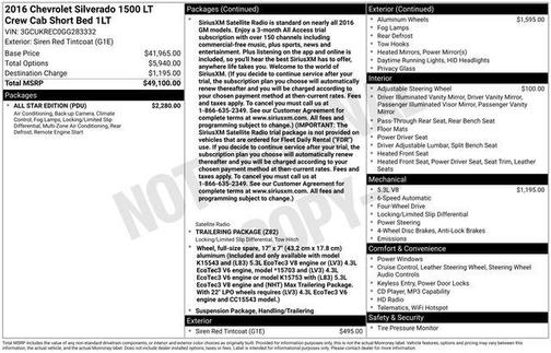 2016 Chevrolet Silverado 1500 1LT