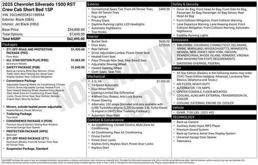 2025 Chevrolet Silverado 1500 RST