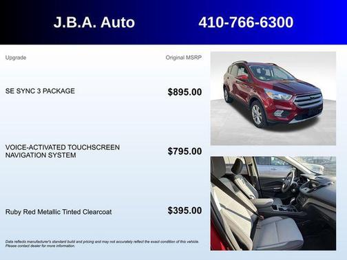 Ruby Red 2018 Ford Escape SE