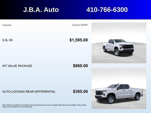 Summit White 2026 Chevrolet Silverado 1500 WT
