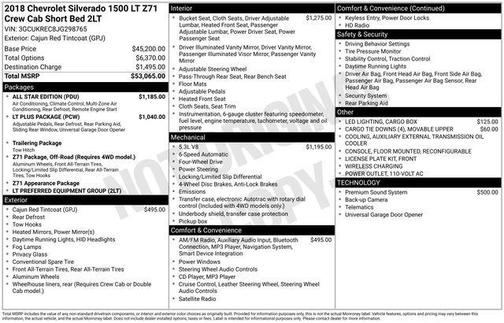 Cajun Red Tintcoat 2018 Chevrolet Silverado 1500 2LT