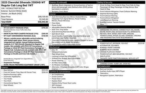 2025 Chevrolet Silverado 2500 WT
