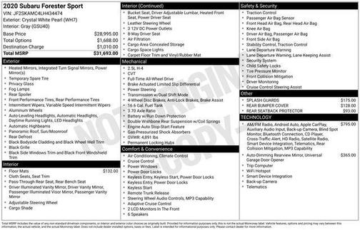 2020 Subaru Forester Sport