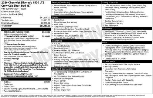 2026 Chevrolet Silverado 1500 LTZ