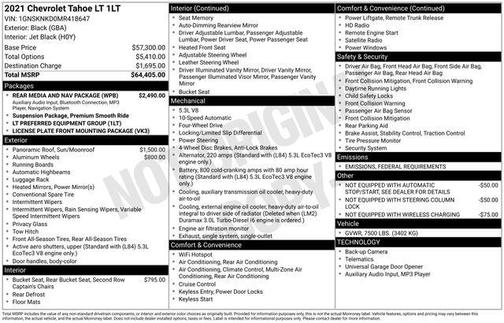 2021 Chevrolet Tahoe LT