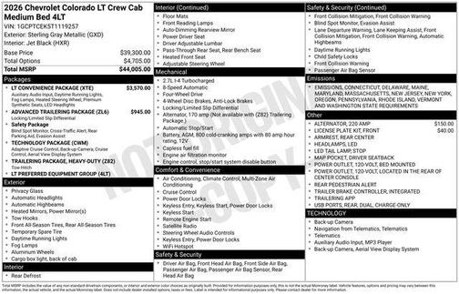 2026 Chevrolet Colorado LT