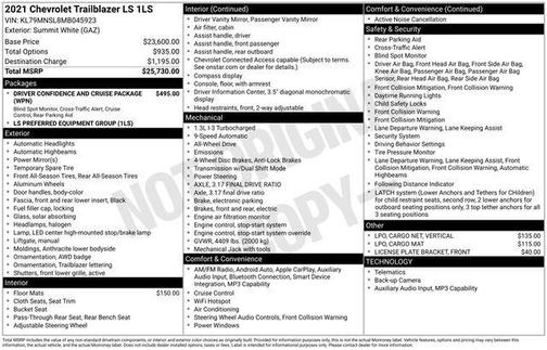 2021 Chevrolet Trailblazer LS