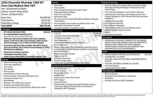 2026 Chevrolet Silverado 1500 WT