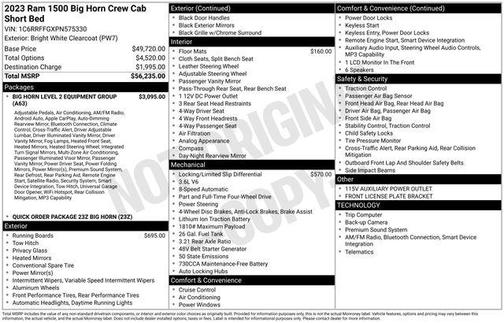 2023 RAM 1500 Big Horn/Lone Star