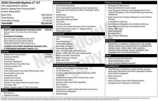 2026 Chevrolet Equinox 1LT