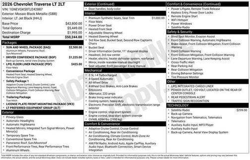 2026 Chevrolet Traverse LT