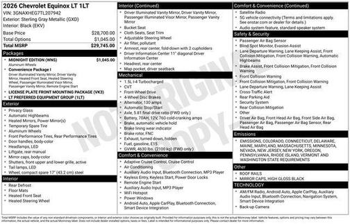 2026 Chevrolet Equinox 1LT