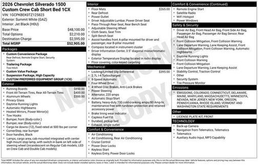 2026 Chevrolet Silverado 1500 Custom