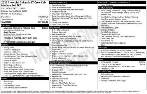 2026 Chevrolet Colorado LT