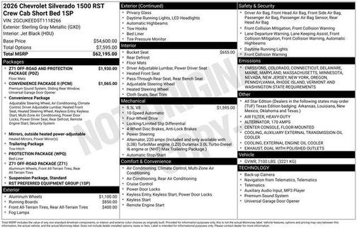 2026 Chevrolet Silverado 1500 RST