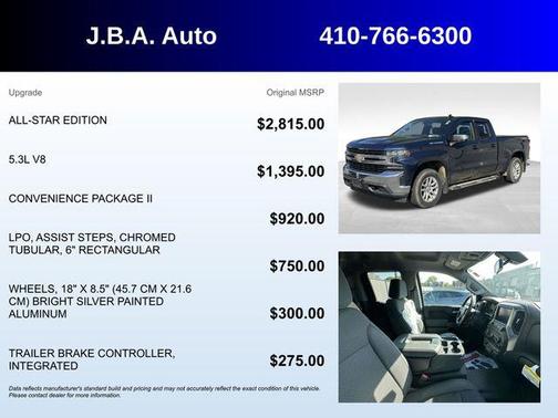 Northsky Blue Metallic 2020 Chevrolet Silverado 1500 LT