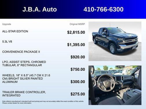 Northsky Blue Metallic 2020 Chevrolet Silverado 1500 LT