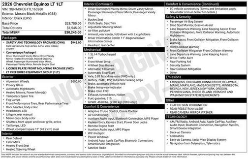 2026 Chevrolet Equinox 1LT
