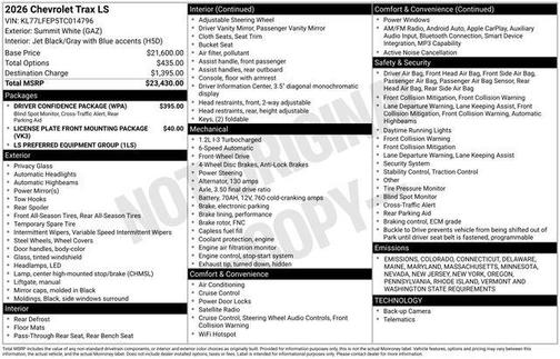 2026 Chevrolet Trax LS