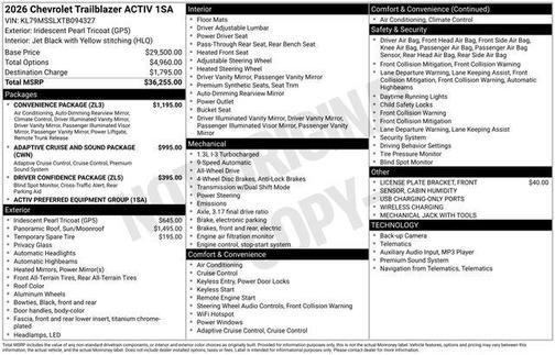 2026 Chevrolet Trailblazer ACTIV