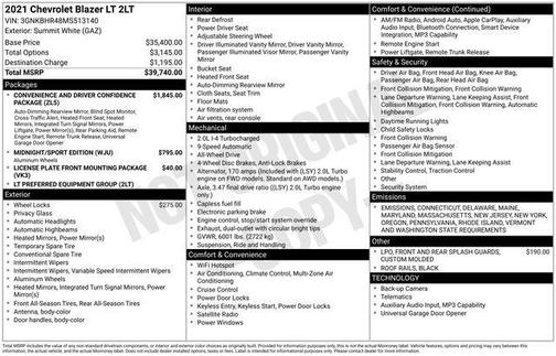 2021 Chevrolet Blazer 2LT