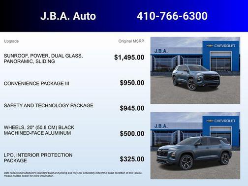 Lakeshore Blue Metallic 2026 Chevrolet Equinox AWD RS