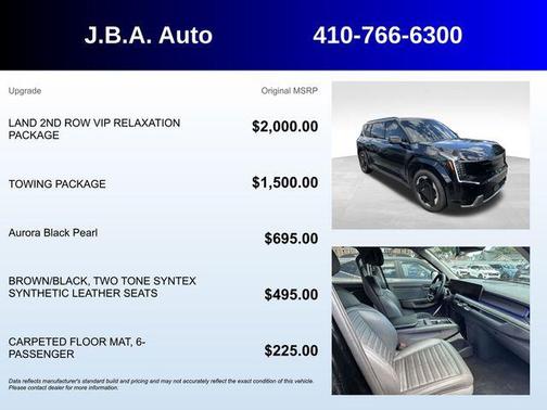 Aurora Black Pearl 2024 Kia EV9 Land